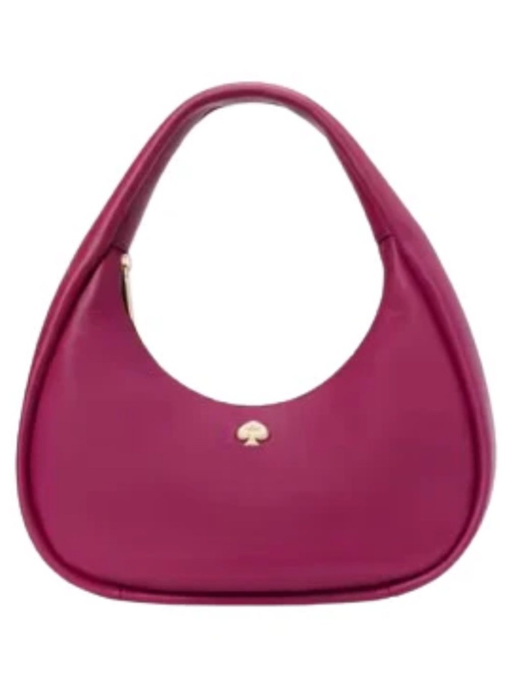 Kate Spade NWOT Kayla large Crescent hobo pebble leather Bag in Dark Raspberry